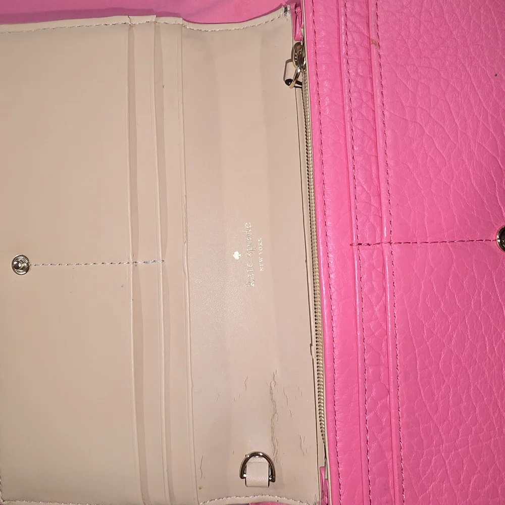 Kate Spade Pink Perri Lane Leather Women's Wallet - Picture 7 of 16
